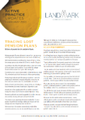 February 2020 - Tracing Lost Pension Plans